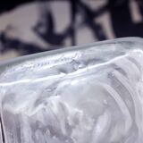 Large glass vase by Christer Sjögren for Lindshammar Glasbruk 1970