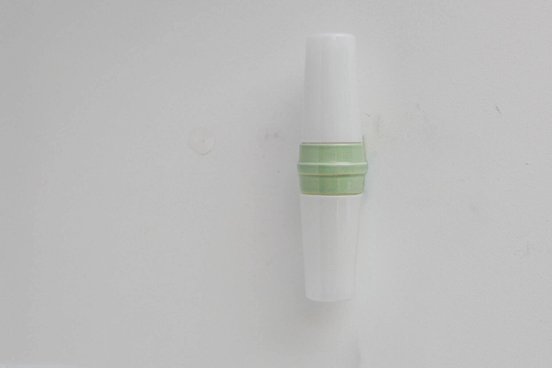 Vintage porcelain bathroom light by Sigvard Bernadotte for Ifö, 1960