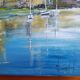 Oil on canvas marine painting Le conquet Breton