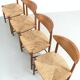 Chaises de salle à manger par Peter Hvidt, ensemble de 4
