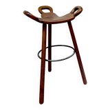 Midcentury brutalist Spanish barstool