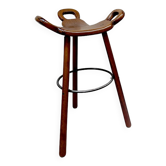 Tabouret de bar espagnol du milieu du siècle