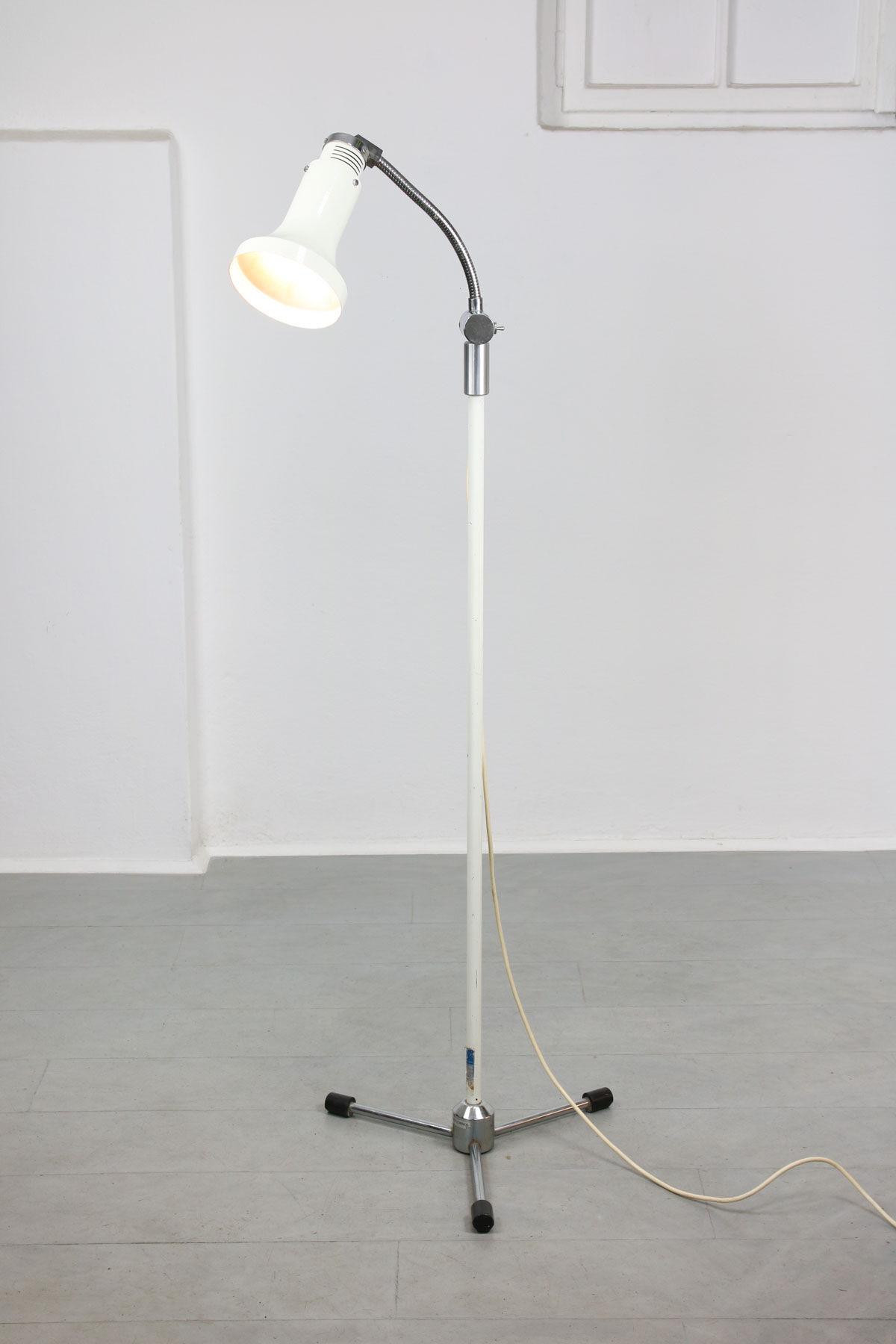 Vintage Adjustable Industrial Floor Lamp, 70s