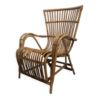 Vintage bamboo armchair