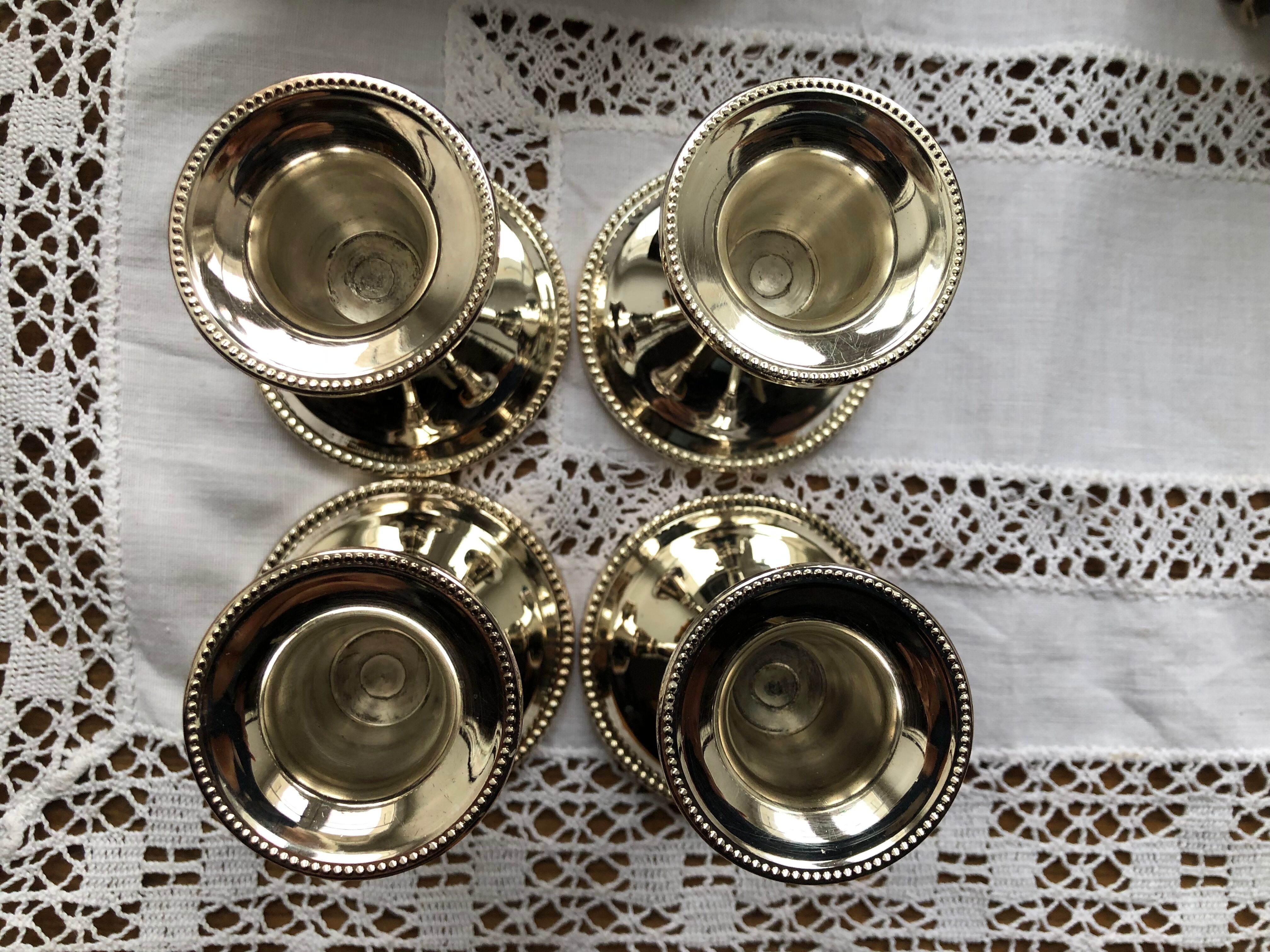 Pair of Christofle candle holders