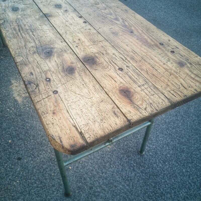 Old guinguette table