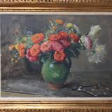 Jean Chaleyé, Flowers in a Green Water Jug (circa 1920)