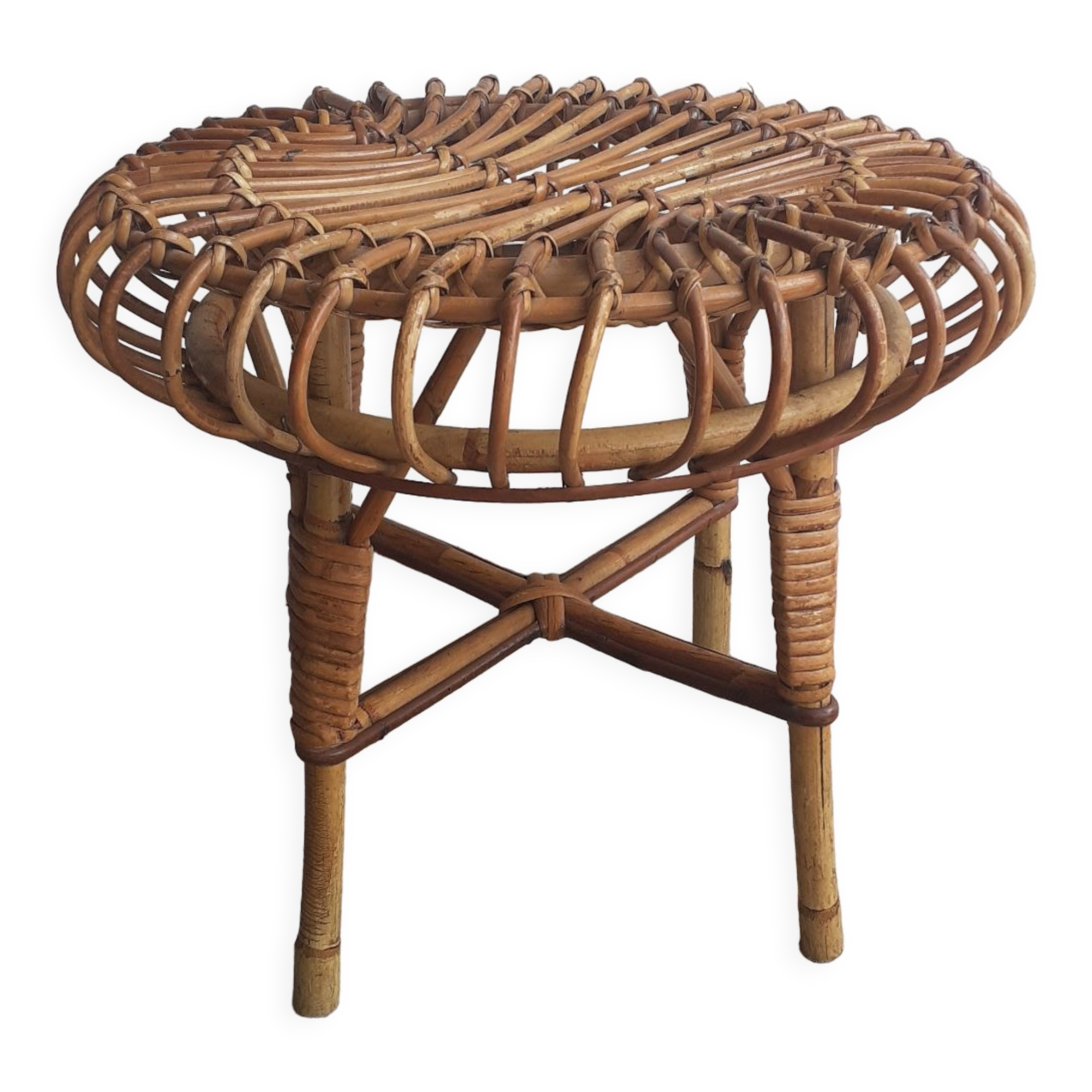 Rattan stool