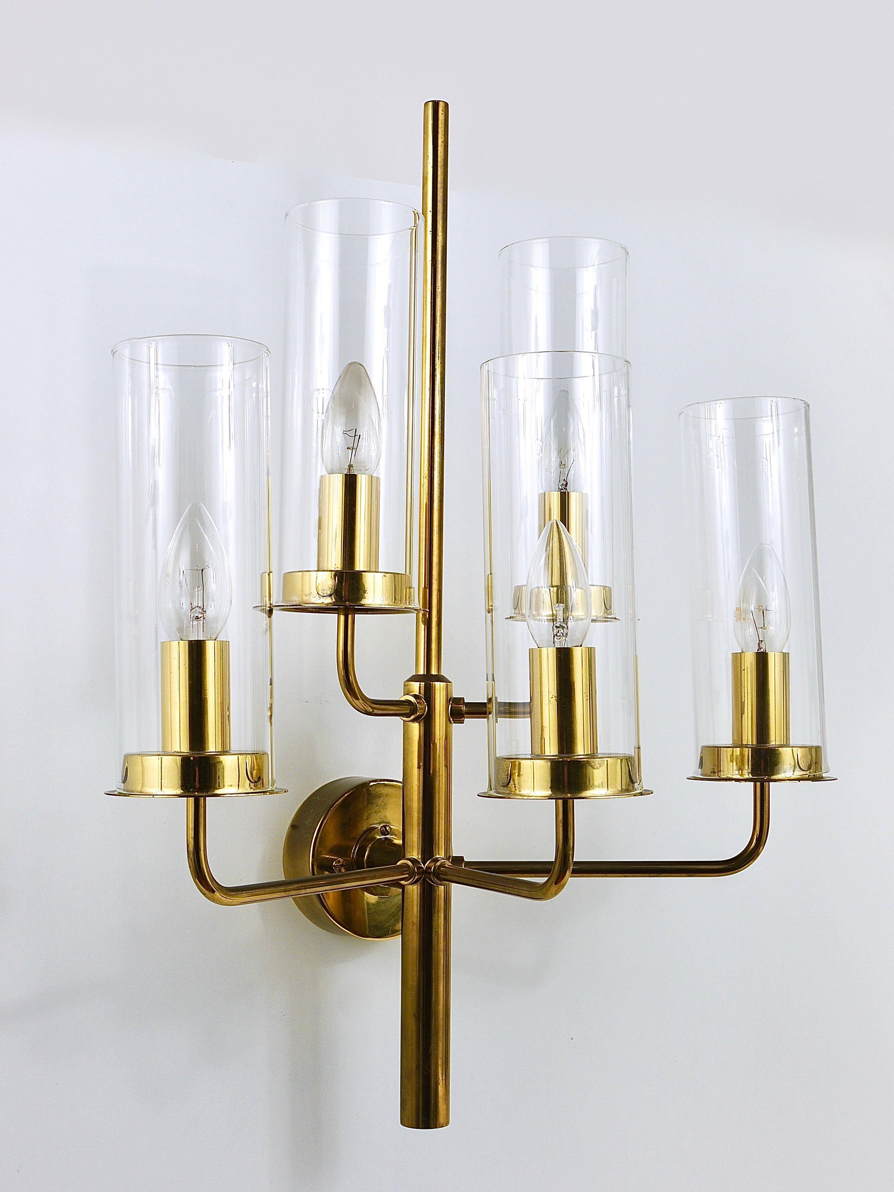 Hans-Agne Jakobsson Sonata Wall Light with 5 Arms, Mid-Century Style, Markaryd, 1960