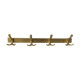 Golden coat rack 4 vintage pads 1960 55x10cm