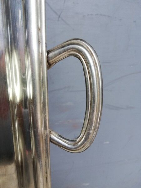 Silver metal plate / tray ep 1940 Stork punch