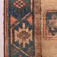 Tapis caucasien antique 155x88 cm vintage, laine, rouge