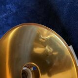 Lampe à pince Lita en métal doré et blanc