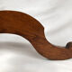 Round pedestal table in fruit wood