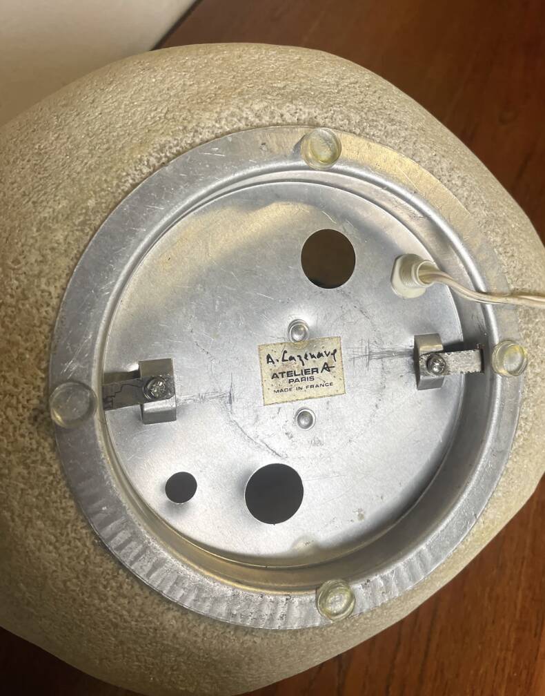 Dora "Caillou" Table Lamp by André Cazenave for Atelier A ⎜ 1970s