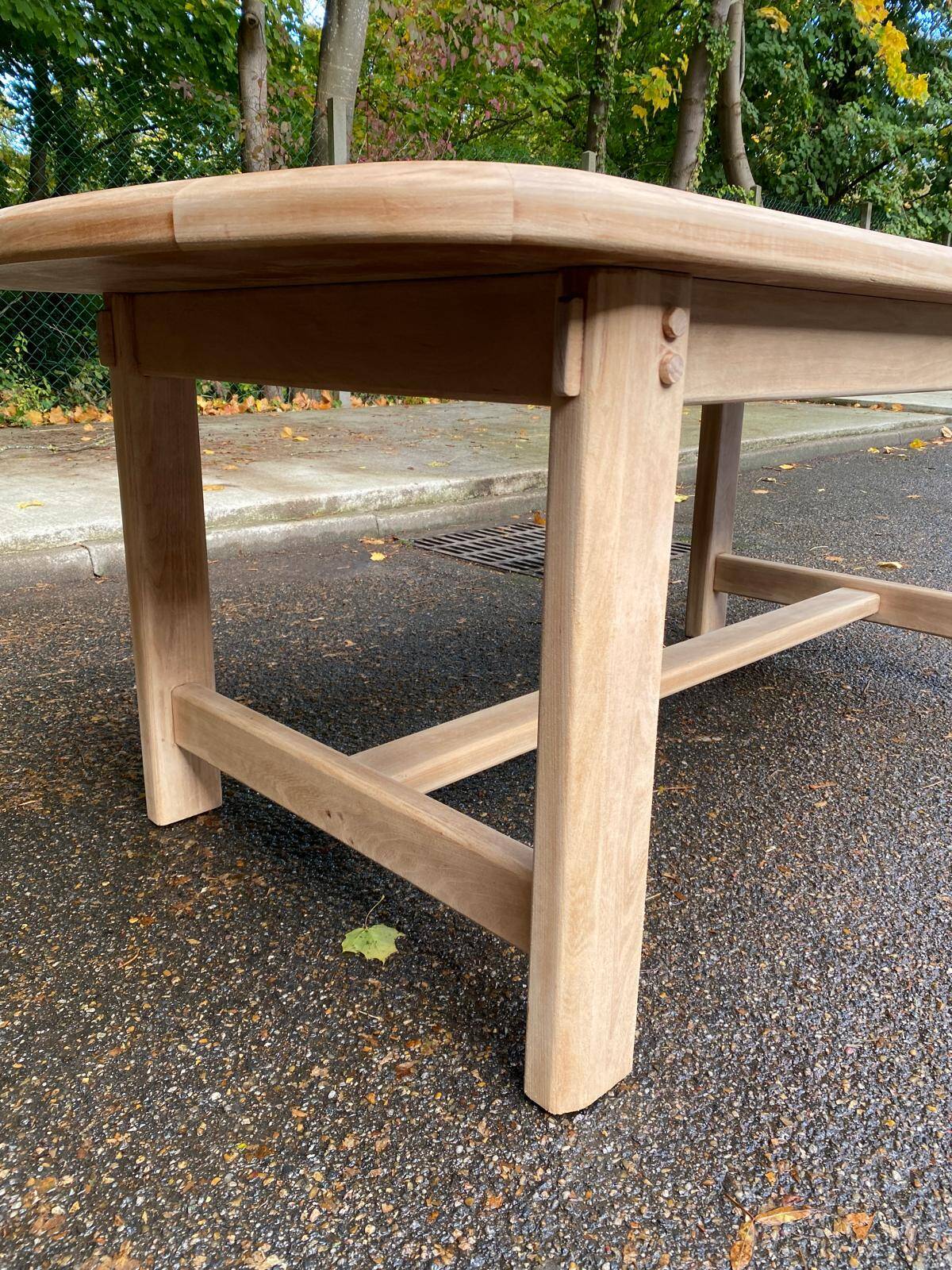 Table à manger de ferme extensible rénovée 240cm