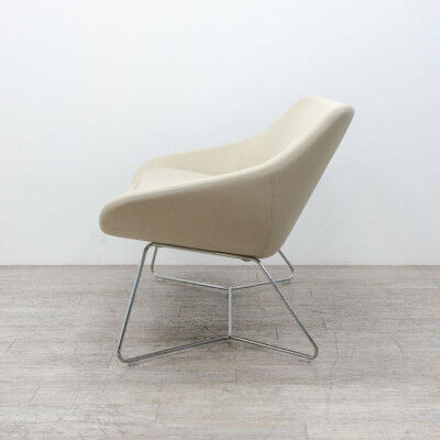 Allermuir Open sofa in beige fabric