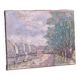 Mid 20th Century Landscape Oil Painting of Crater Lake