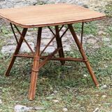 Square rattan coffee table