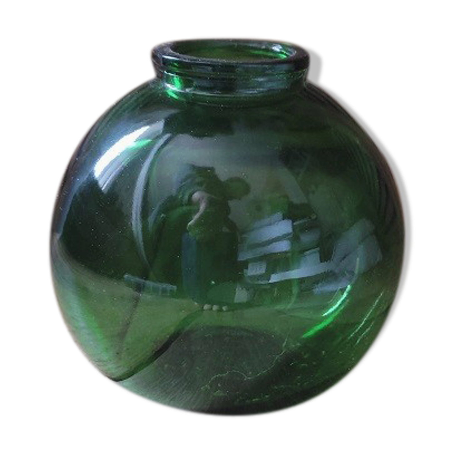 Float style glass ball vase Green marine decoration dp1121b45