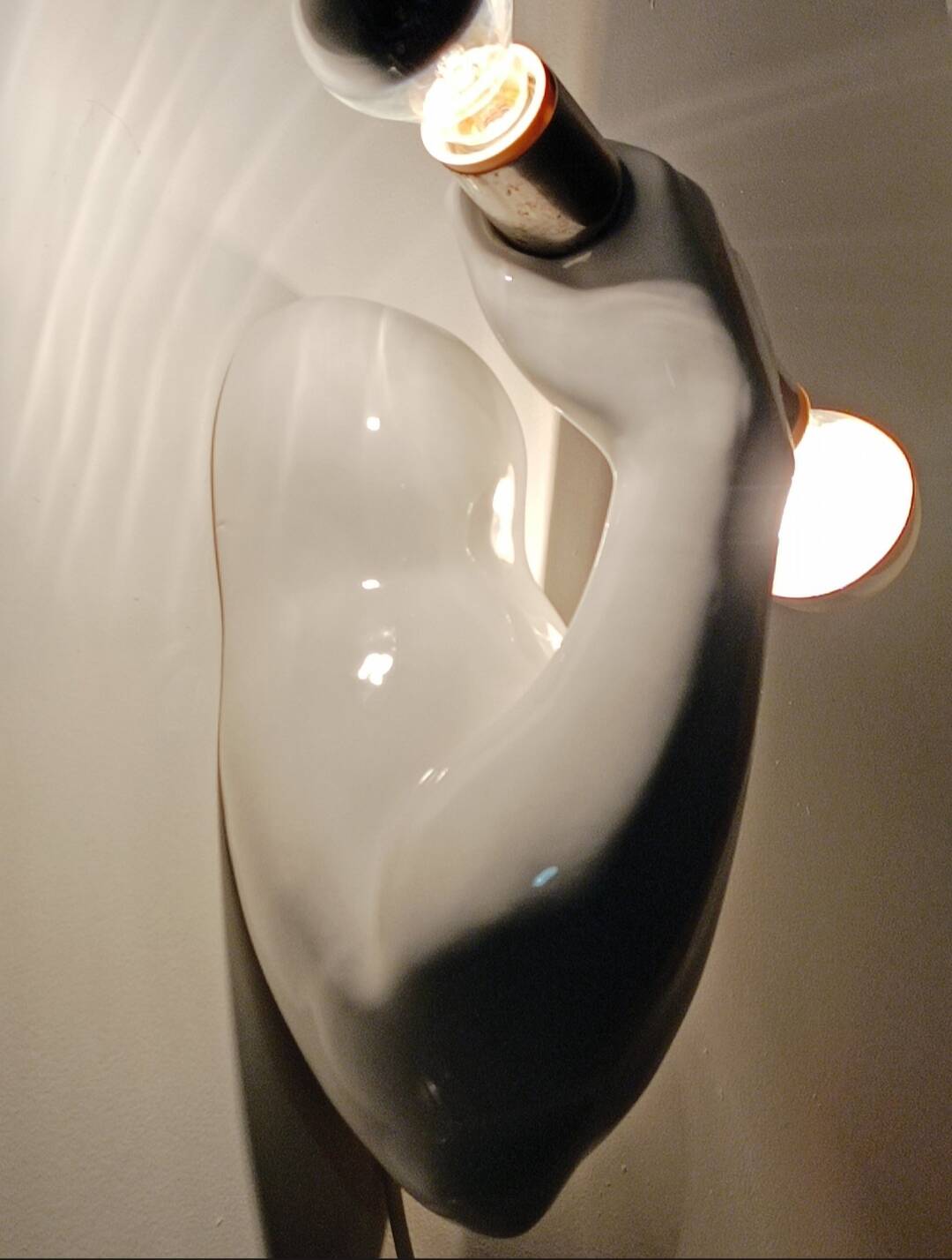 Dumbbell wall light by JC Peiré 1980