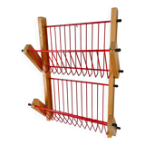 Wood and metal mail rack