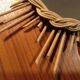 Rare little old Sun 1960 rattan mirror 35cm