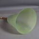 Wall lamp glass & brass vintage 50s