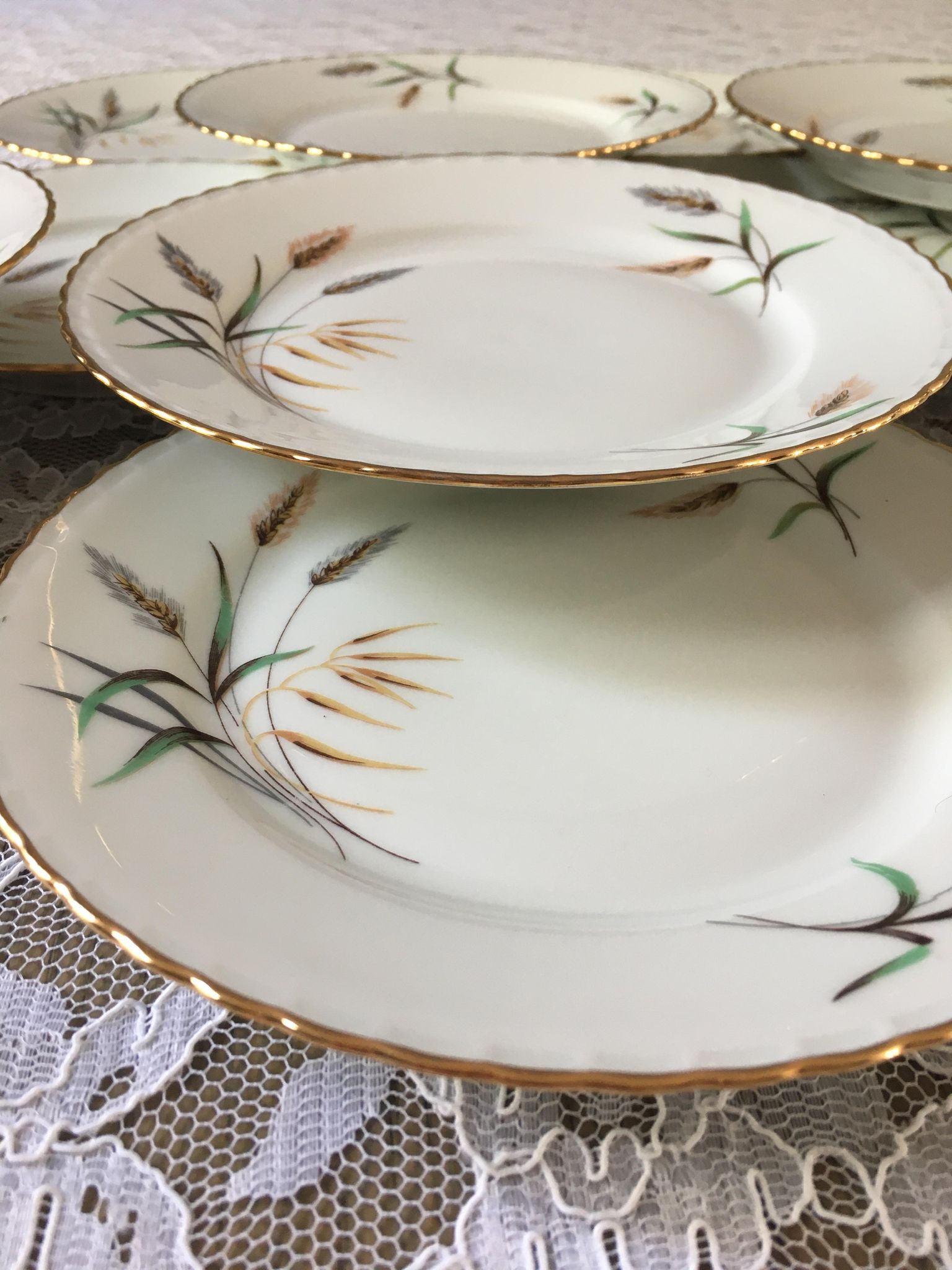 Service à dessert en porcelaine royale de luxe 1960