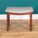 Tabouret danois du milieu du siècle, coiffeuse, tabouret de pied