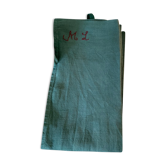 Set of tinted linen tea towels