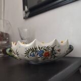 Old Rouen earthenware empty pocket cup
