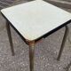 Tabouret en formica vert clair et acier 1990
