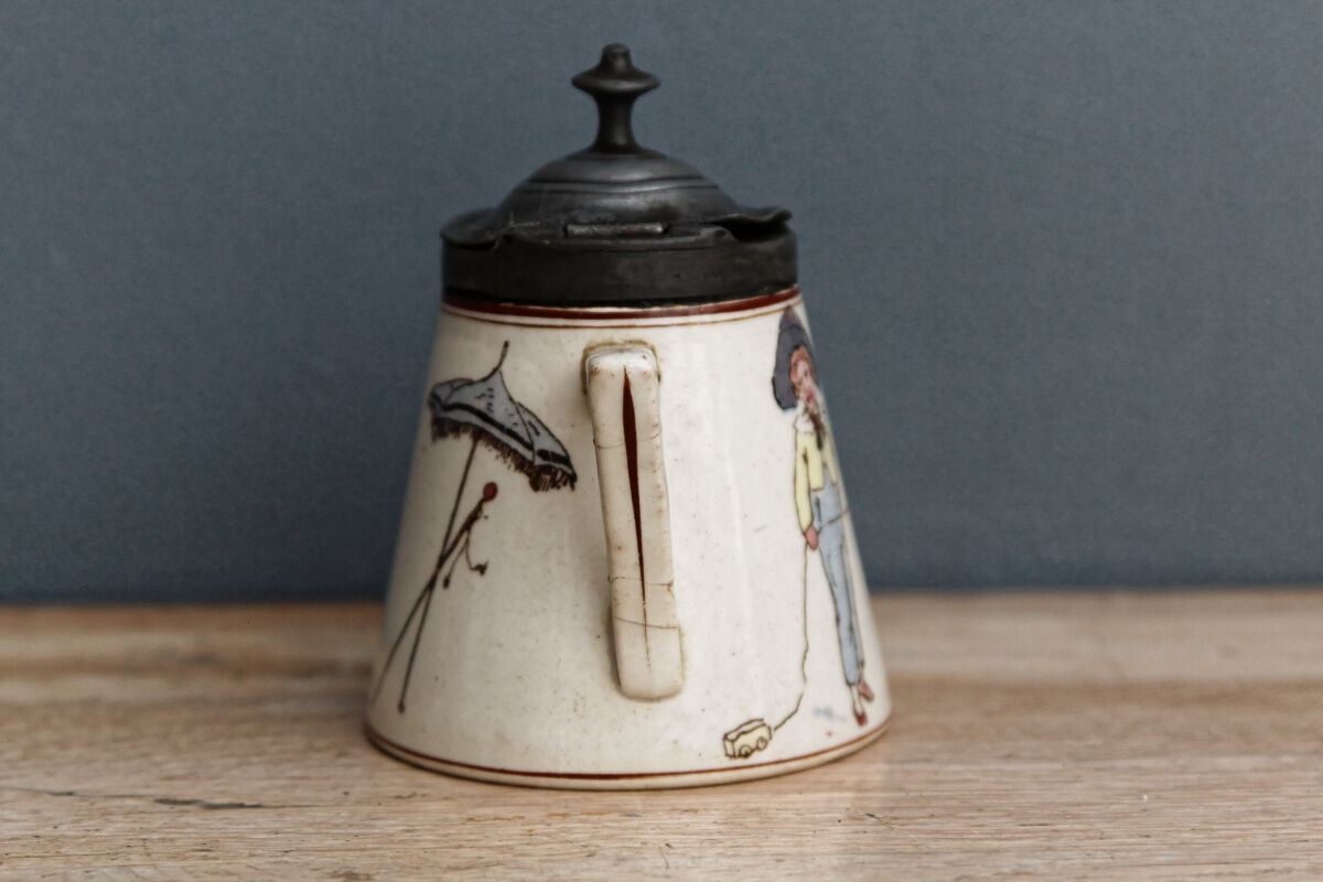 Sarreguemines earthenware mustard tree, children's décor richard