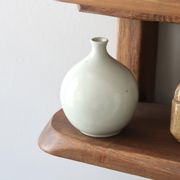 Celadon porcelain vase signed A. Monique A.T., 1970s