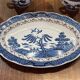 REAL OLD WILLOW English Porcelain Dinner Service - 27 pieces