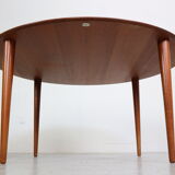 Peter Hvidt& Orla Mølgaard Nielsen Teak Round Coffee Table for France& Son, 1950