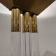 Vintage Brass and Lucite Floor Lamp, 1970s