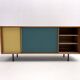 Belgium oak customized sideboard from 1960's