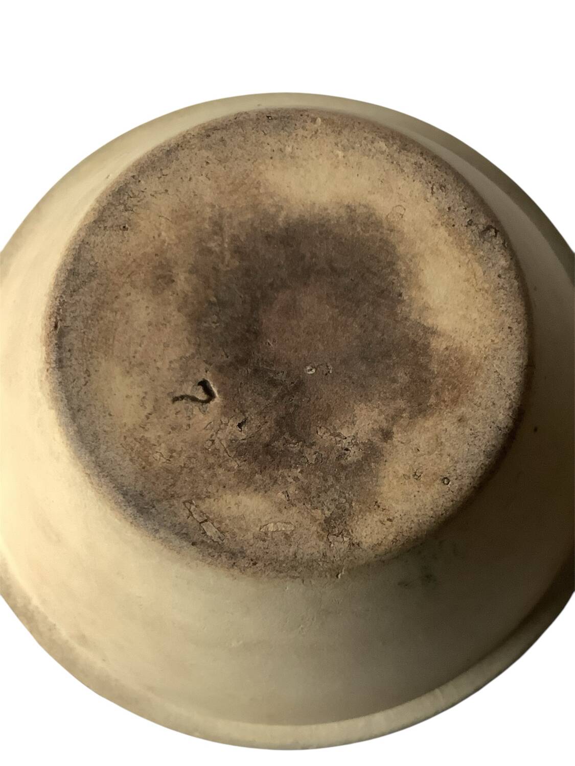 🍂 Small terracotta bowl with brown glazed neck 🍂
