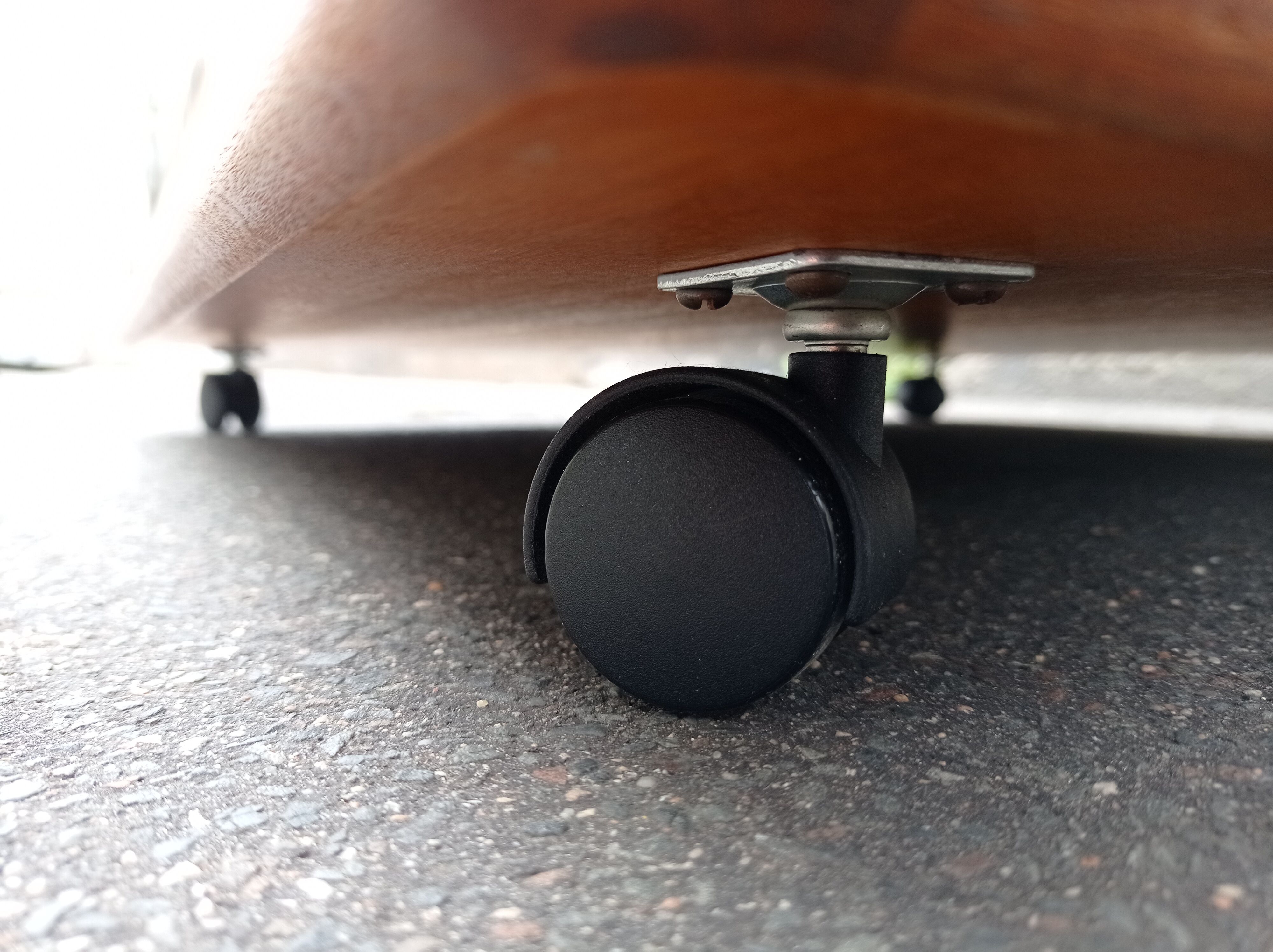 Teak wheeled coffee table for G Plan, 1987