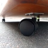 Teak wheeled coffee table for G Plan, 1987