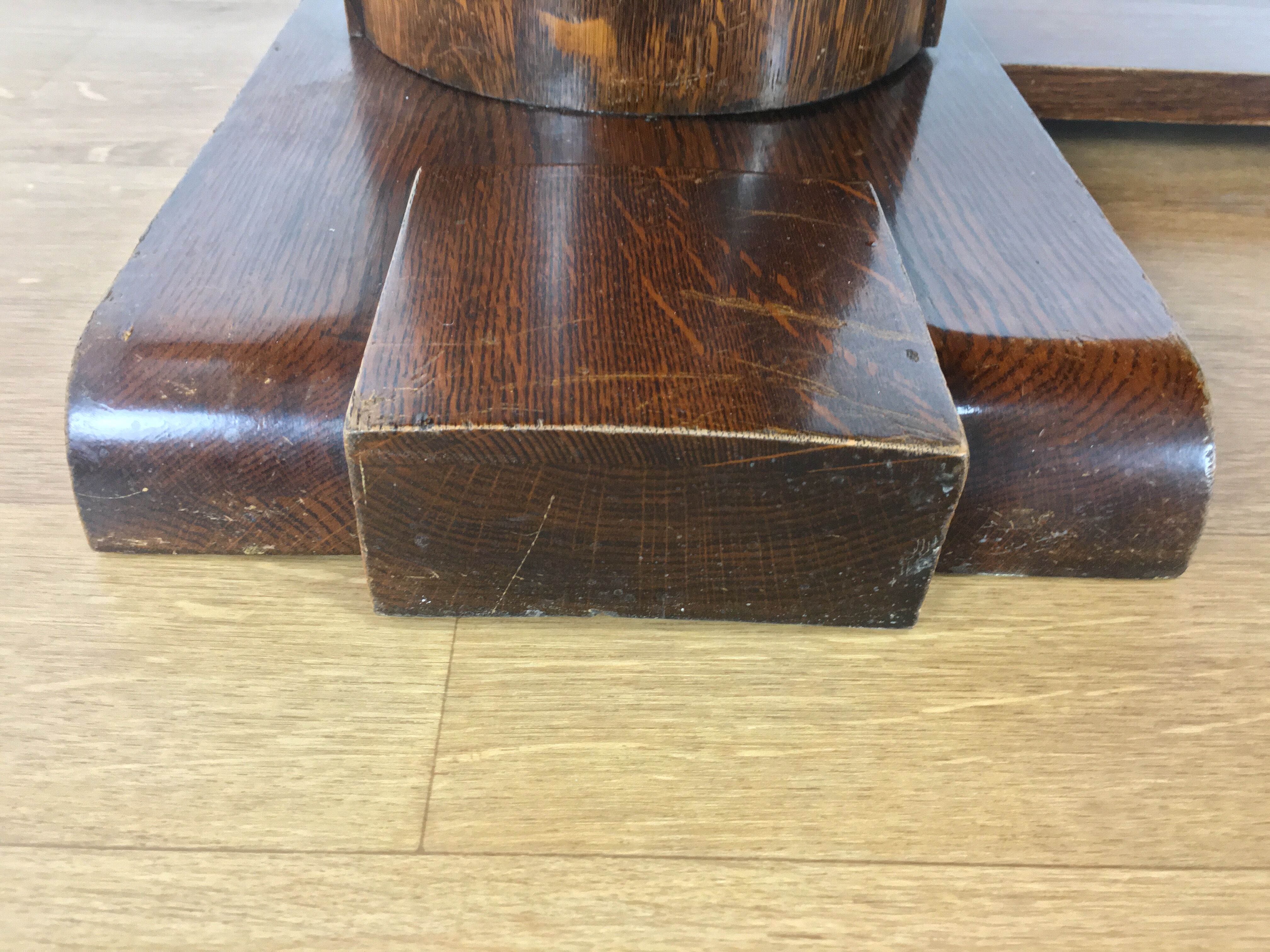 Massive and expandable art deco brutalist table