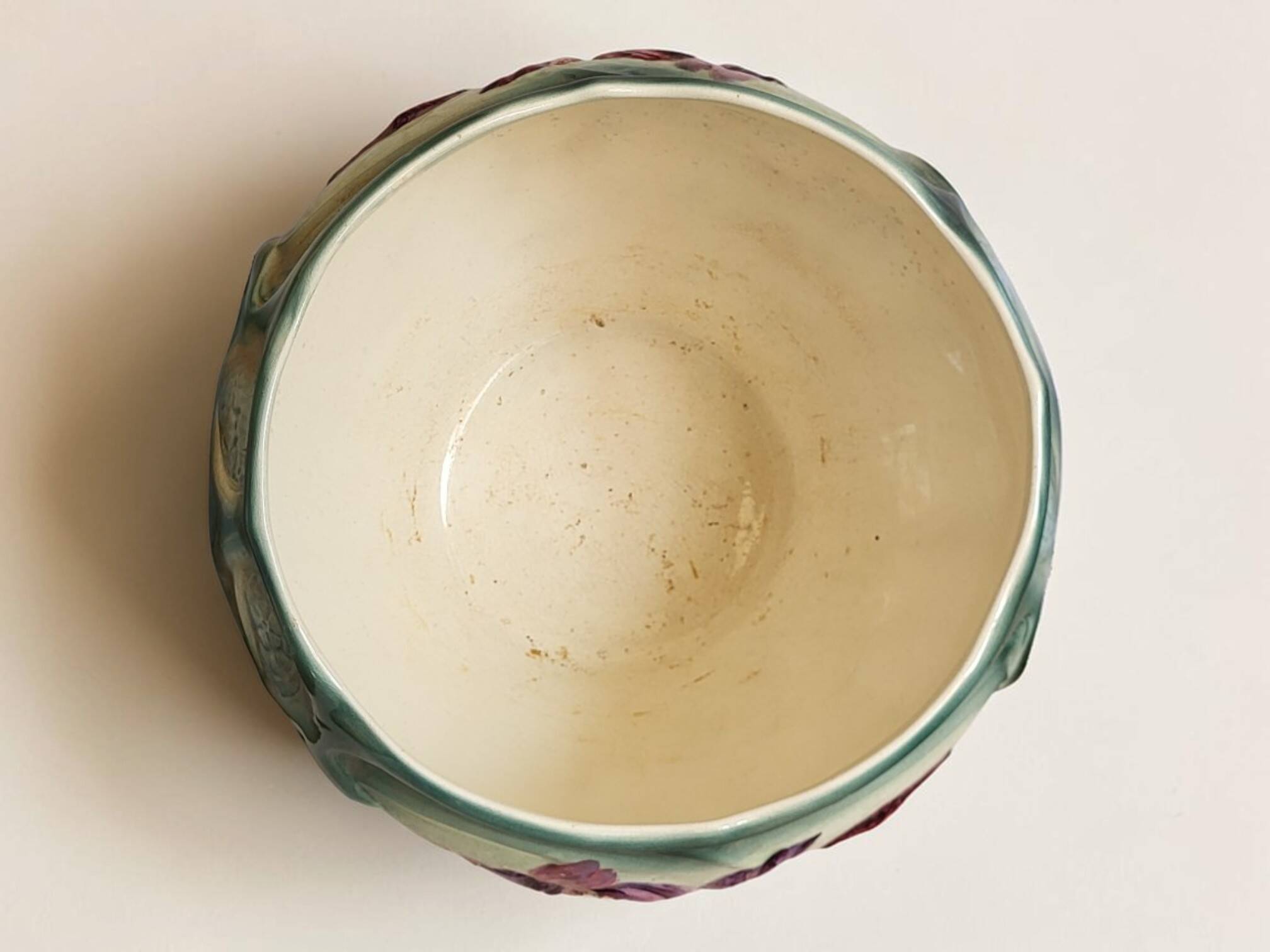 Longchamp earthenware cache pot / Art Nouveau