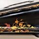 Burgauté writer with gilding, decorations painted with flowers, Napoleon III era