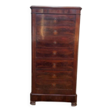 Semainier époque Louis Philippe en acajou et placage d’acajou