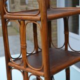 Small rattan bedside table/cabinet