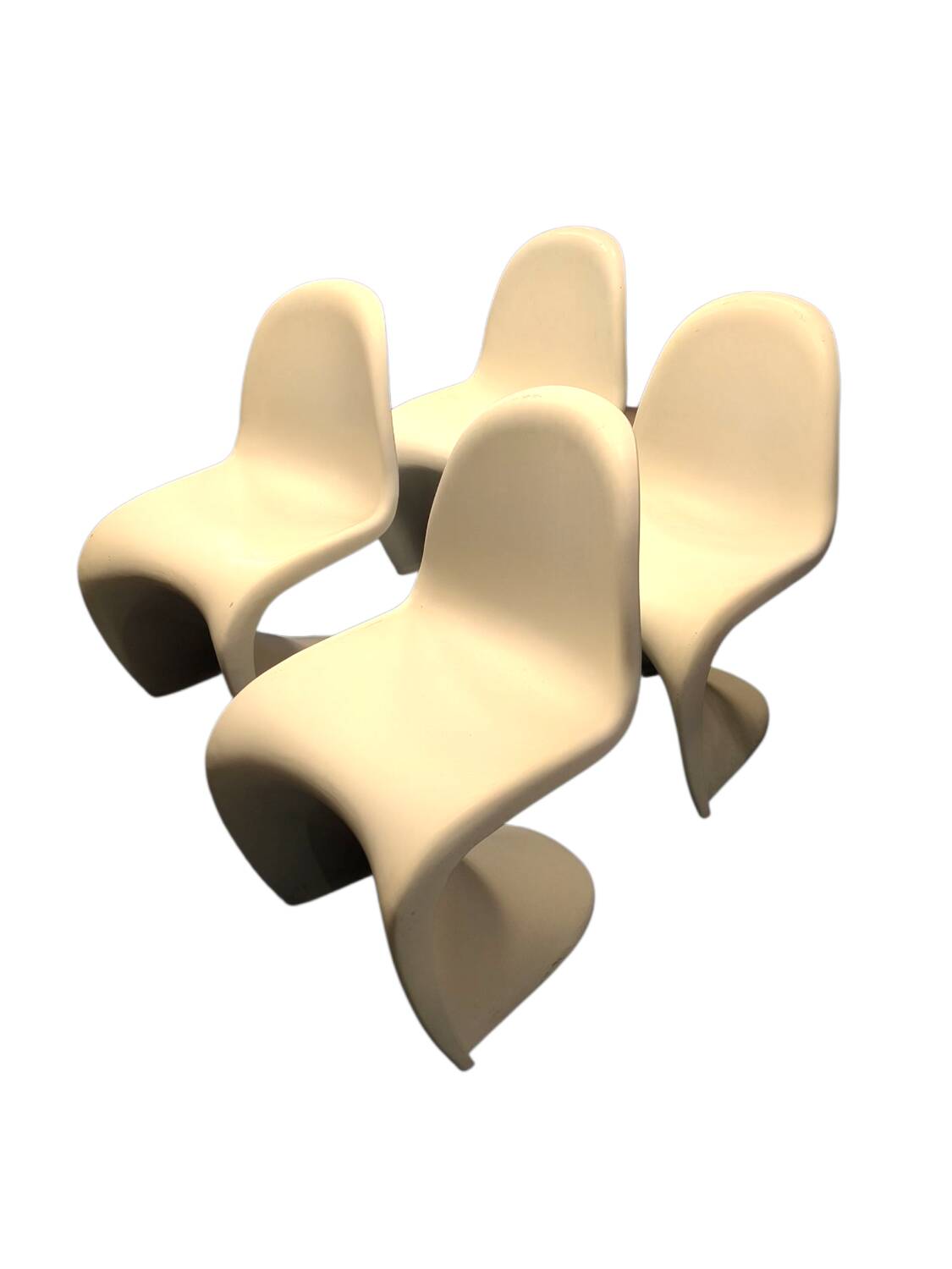 4 chaises en fibre type S-chair circa 1990