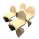4 chaises en fibre type S-chair circa 1990
