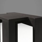 Black stackable stools of side tables (new) by Bram Vanderbeke, Belgium, 2017
